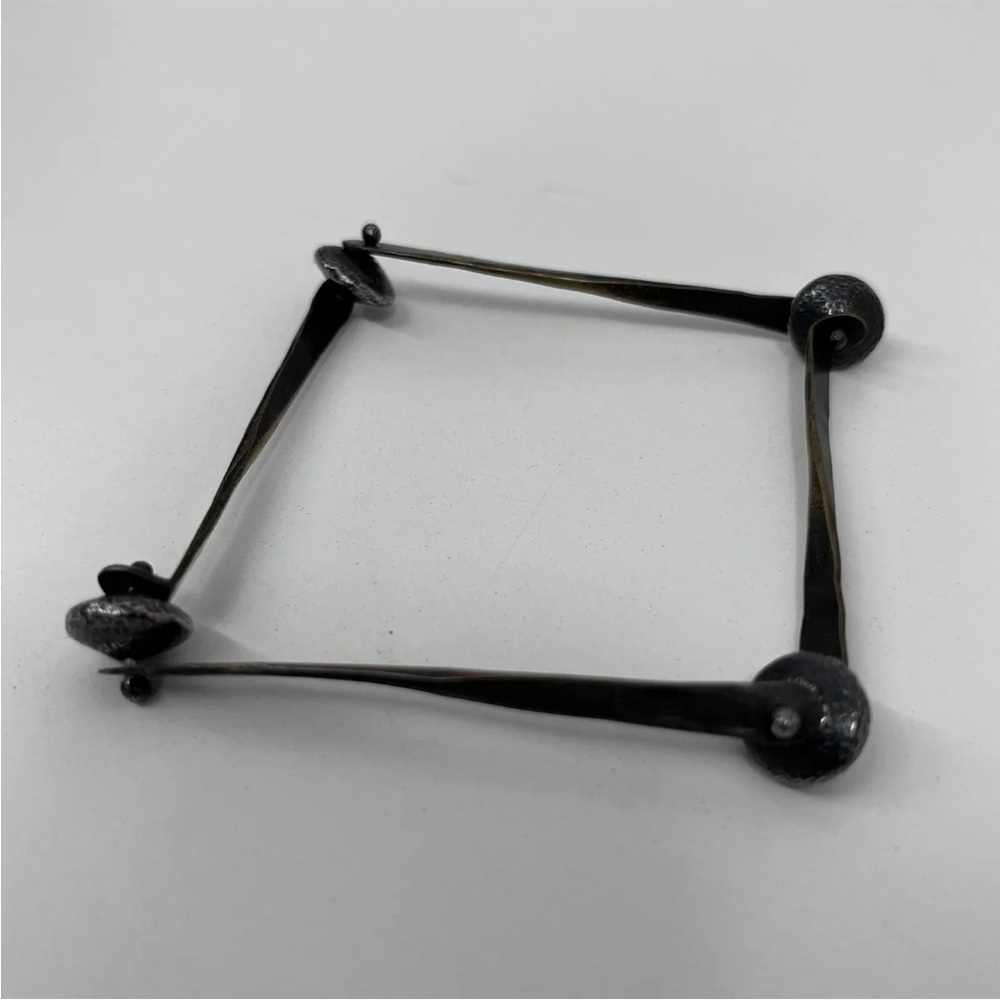 Biba Schutz Sterling Bronze Bracelet‎ Square Great For Stacking